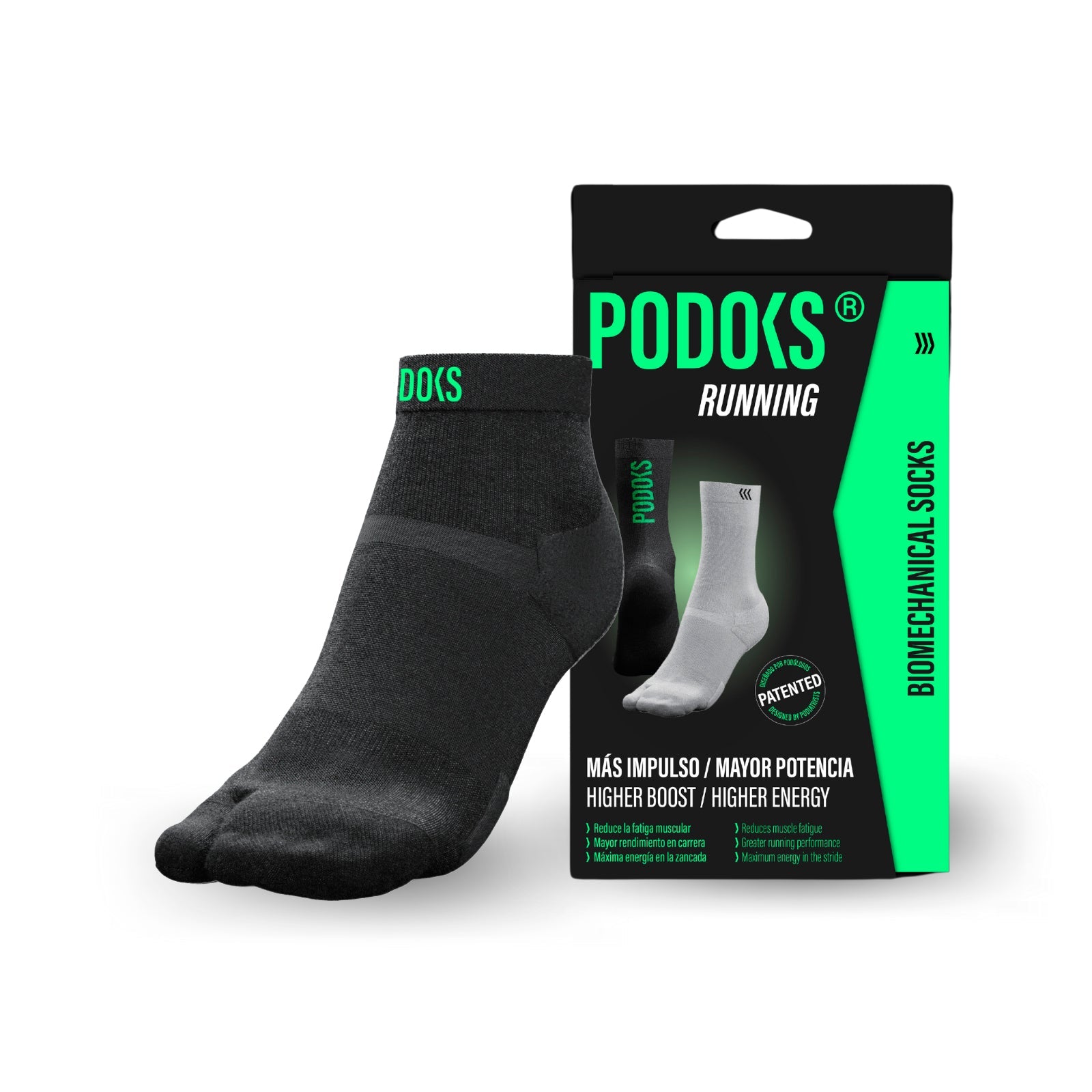 PODOKS RUNNING ANKLE BLACK