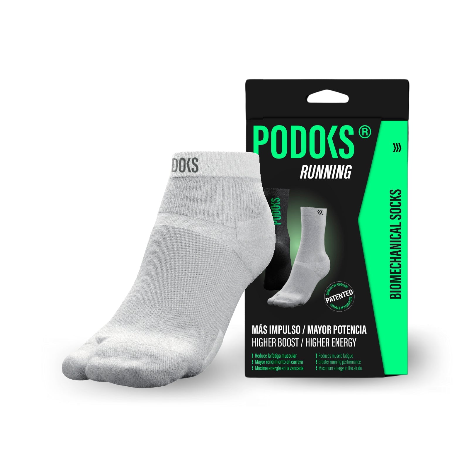 PODOKS RUNNING ANKLE WHITE